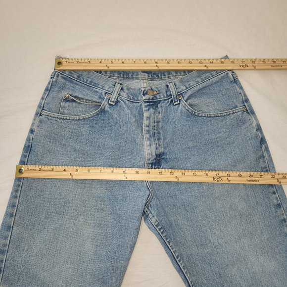 Vintage WRANGLER GORPCORE Festival Straight Leg Hi-Rise UNISEX Jeans Size 34X29 - Picture 14 of 16